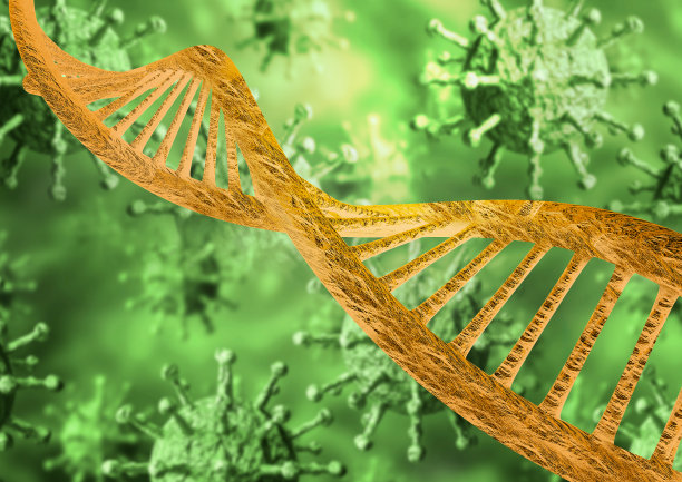 导致COVID-19疾病的冠状病毒的基因测序。病毒大流行全世界图片下载