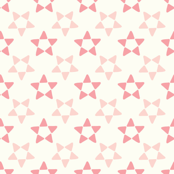 星型矢量背景。粉红色星形几何无缝重复设计。图片下载