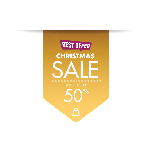 圣诞销售标签库存插图图片下载