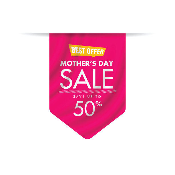 母亲节销售标签股票插图图片下载