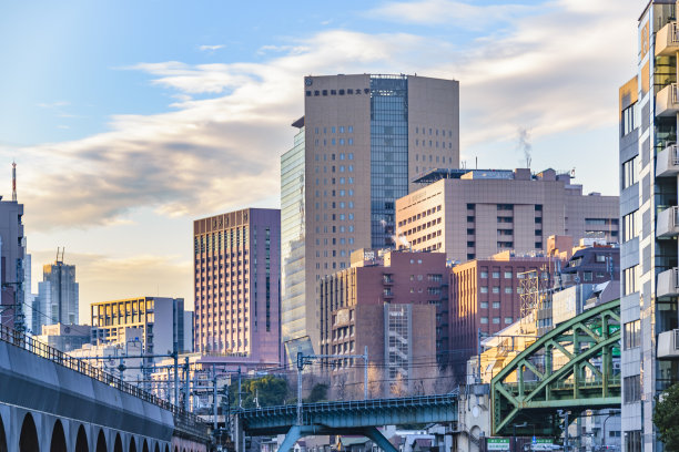 日本东京秋叶原区城市景观图片下载