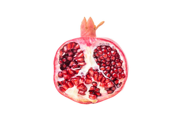 白色背景上的石榴图片下载