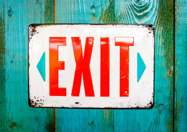 紧急出口标志图片下载