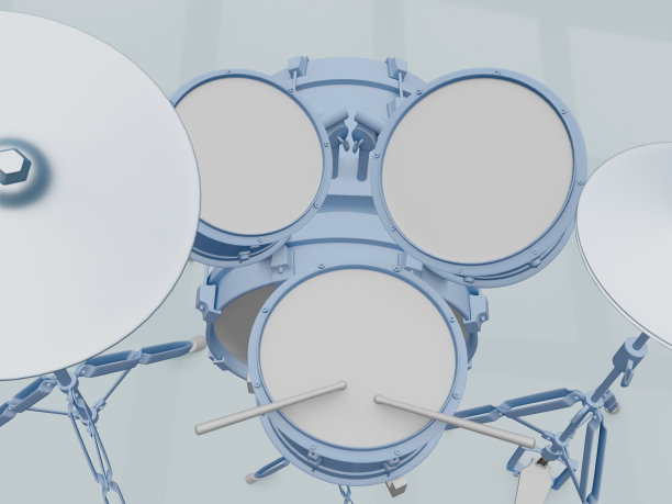 鼓声组，从上面看。三维渲染图片下载