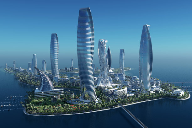 未来美丽的梦幻之城图片下载