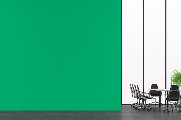 空的办公室内设2020会议桌图片下载