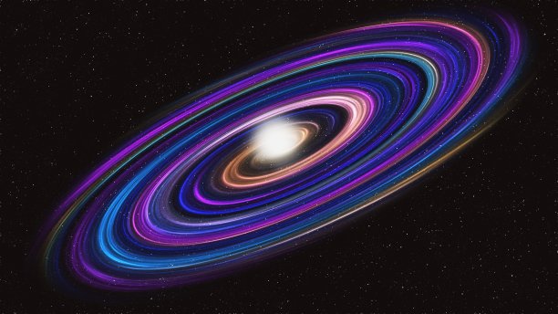 美丽的彩色的星系图片下载