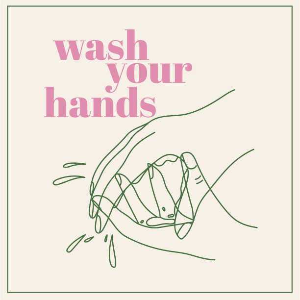 洗手说明covid - 19病毒图片下载
