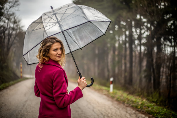 一个带伞的女人图片下载