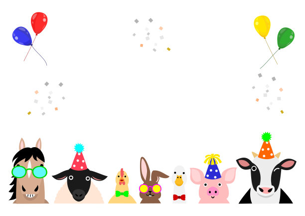 农场动物边界图片下载