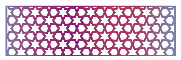 镂空剪影板与装饰性几何阿拉伯图案。印刷模板、激光切割模板、雕刻模板。矢量插图。图片下载