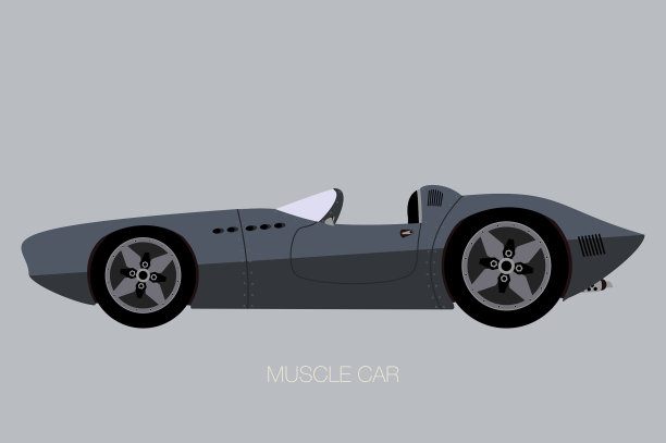 敞篷车肌肉车图标图片下载