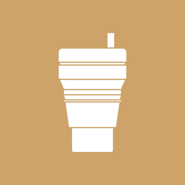 矢量折叠咖啡杯硅胶折叠杯图片下载