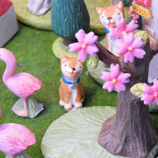 樱花与小狗图片下载