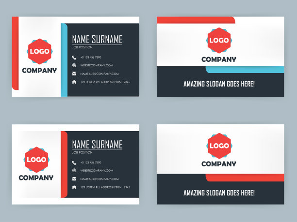 美丽的图形设计的名片图片下载