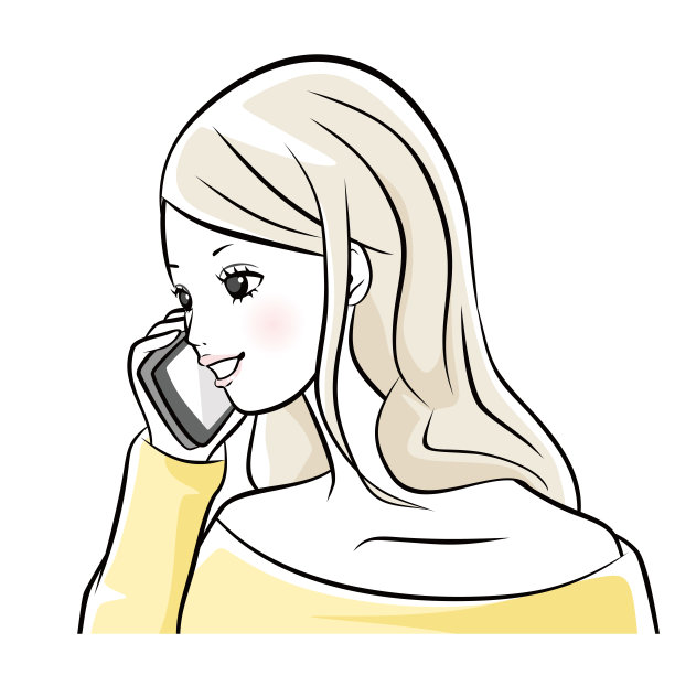 一个女人在打电话。图片下载