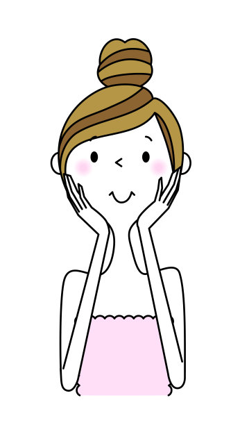 年轻女子，美容，护肤素材图片