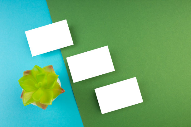 名片空白的彩色背景。为文本复制空间。前视图。名片空白的彩色抽象背景。企业文具品牌模型。为文本复制空间。前视图。图片下载