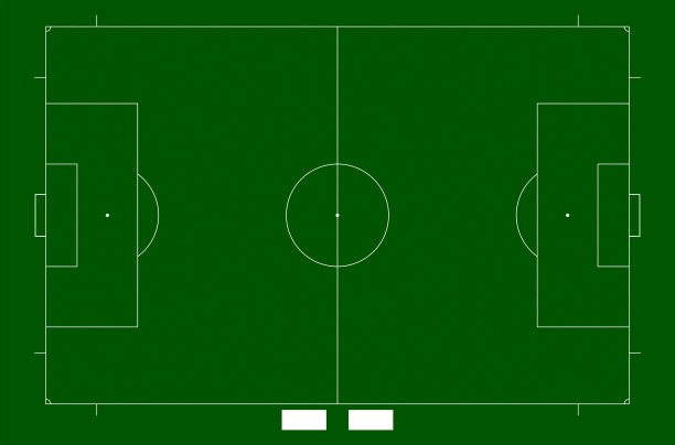 绿色背景的足球或足球场地。足球战术法院。图片下载