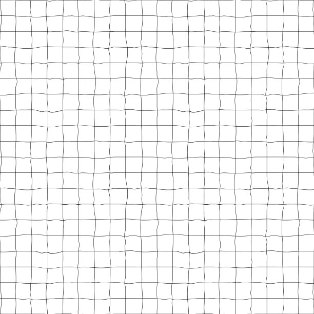 在白色背景上不均匀的黑色水平和垂直单元格线。图片下载