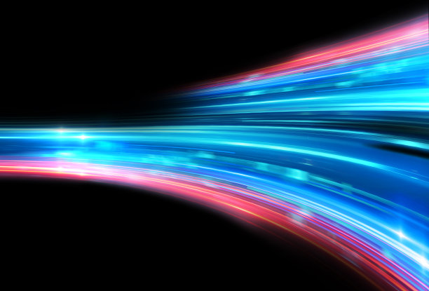 深空背景中的光速变焦旅行3D插图图片下载