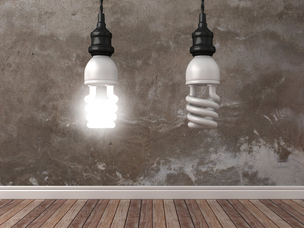 悬挂灯泡- 3D渲染图片下载