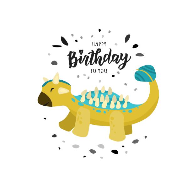 生日快乐手写文字。可爱的矢量插图生日派对元素海报，贺卡，横幅模板。图片下载