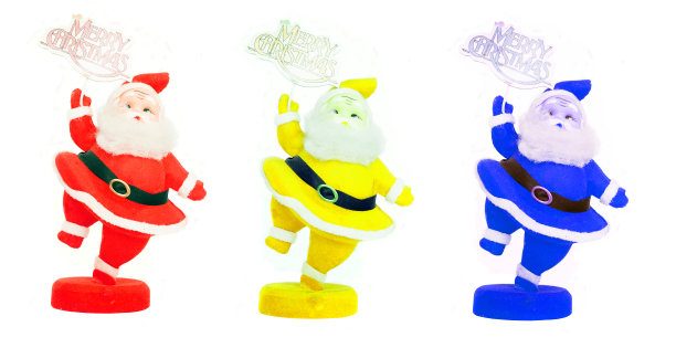 白色的圣诞老人三色图片下载