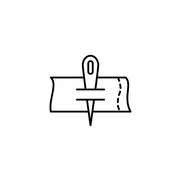 针、布图标。简单的线条，轮廓矢量元素的用户界面和用户体验，网站或移动应用图片下载