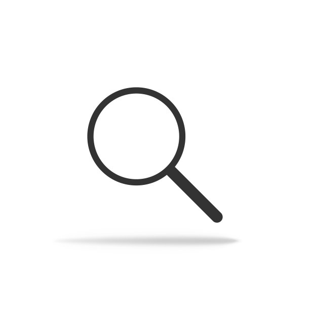 卢佩是极简主义的象征。带有阴影的放大镜。向量EPS 10图片下载