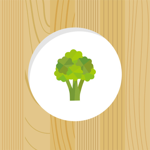 蔬菜-花椰菜和木框架图片下载