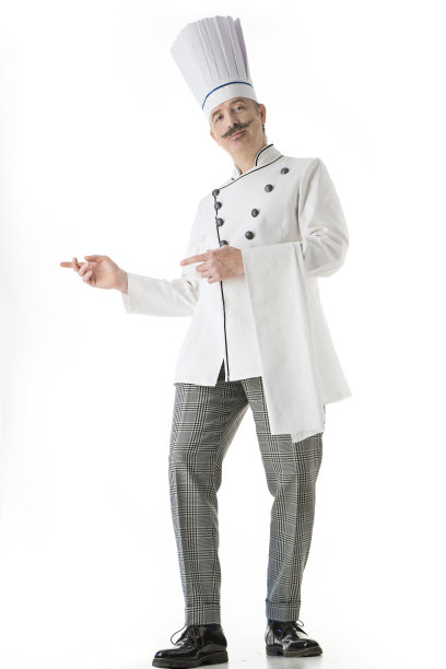 厨师厨师在白色的背景图片下载