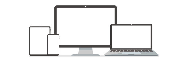 PC笔记本智能手机矢量插图图片下载