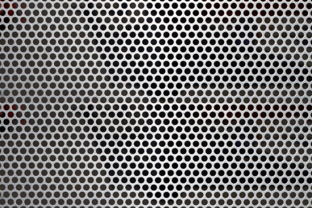 一个灰色钢格栅的特写图片下载