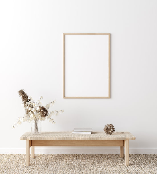 模型框架在海岸波西米亚风格的室内图片下载