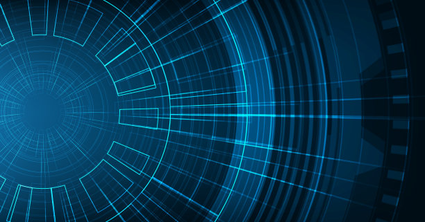 现代电路芯片的技术背景，高科技数字和安全概念设计，文本输入的自由空间，矢量插图。图片下载