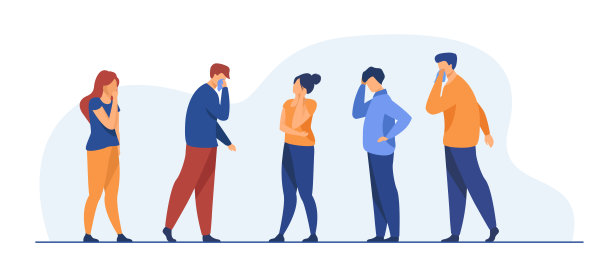 一群患有流感症状的病人图片下载