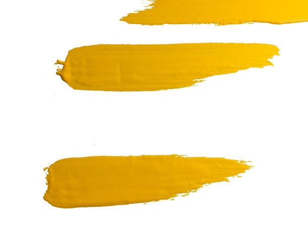 黄色的笔触图片下载