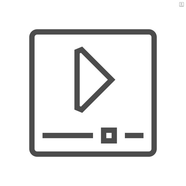 视频文件矢量图标设计，48x48像素完美和可编辑的笔触。图片下载