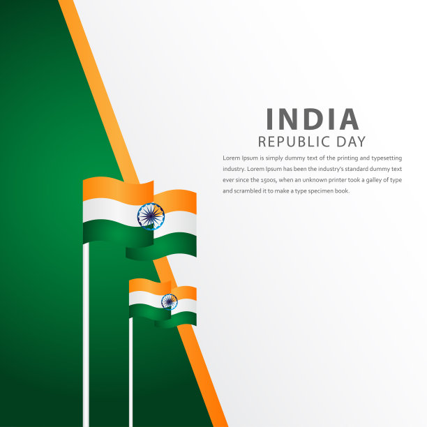 印度独立日庆祝矢量模板设计插图快乐图片下载