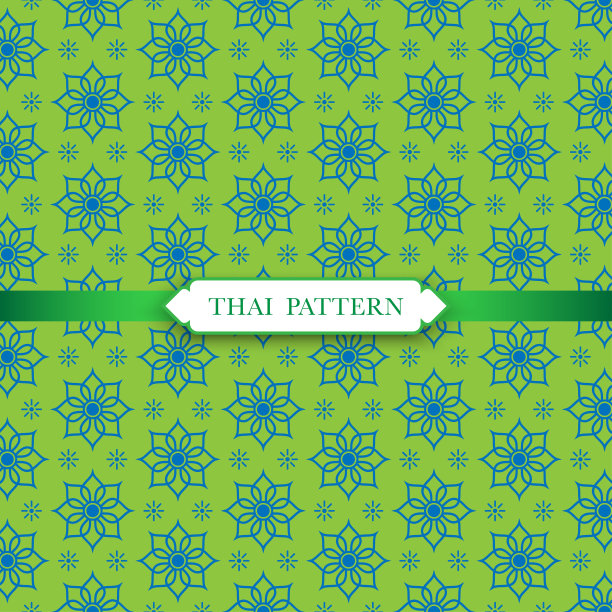 泰国传统无缝图案背景图片下载