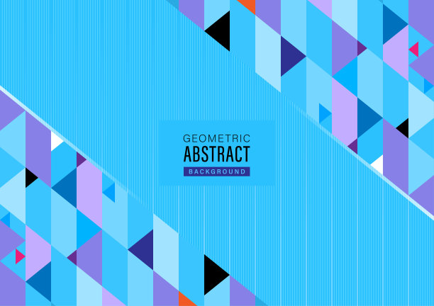 三角形彩色现代抽象背景图片下载