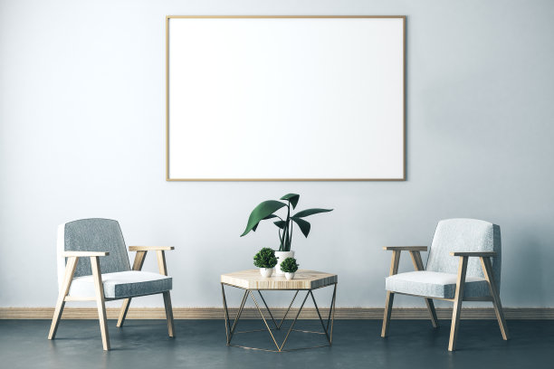 客厅内部有两把椅子图片下载