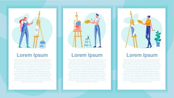 在绘画课上发挥才华图片下载