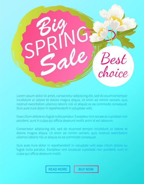 最佳选择大春季销售网上海报图片下载