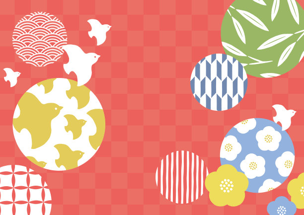 非常复古的日本图案图片下载