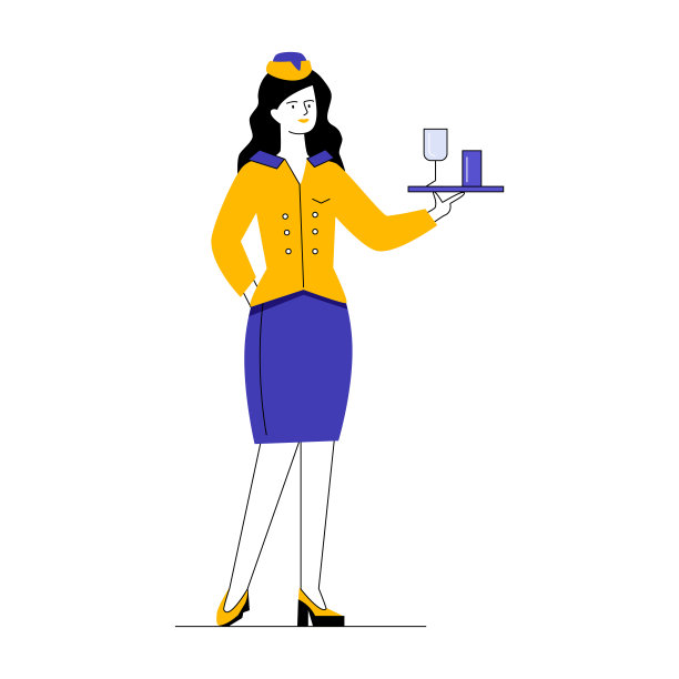 空姐提供水图片下载