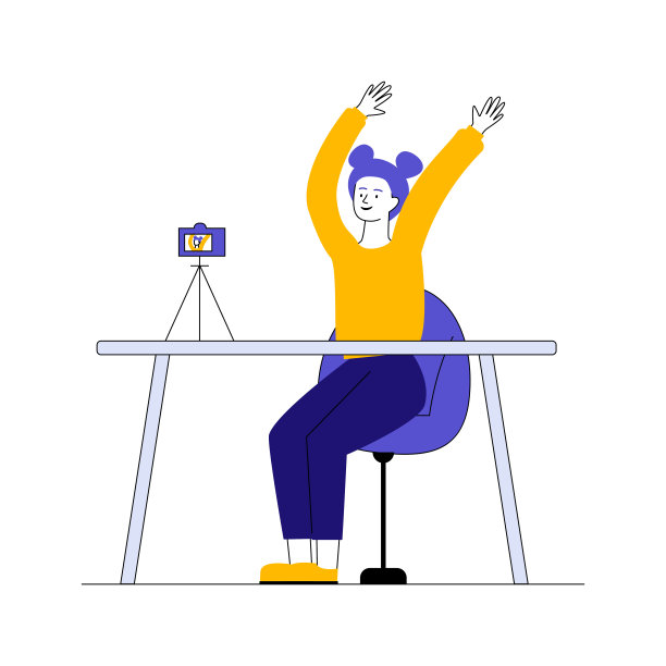 女博主在镜头前摆姿势图片下载