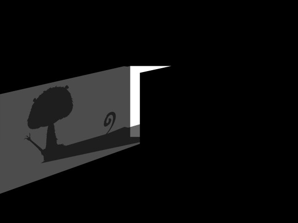 猫晚上开门的平面设计图片下载