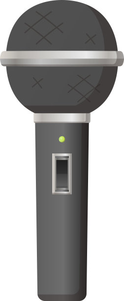 简单的音频麦克风插图图片下载